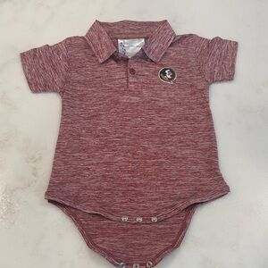 FSU dryfit Baby Polo Onesie